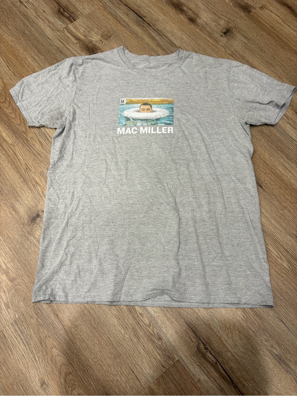 Y2K Gray Mac Miller Graphic Short Sleeve Tee